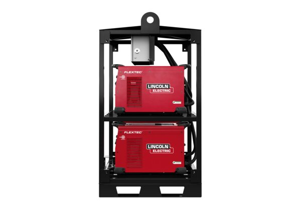 Lincoln Electric multi-operator welding rack setup