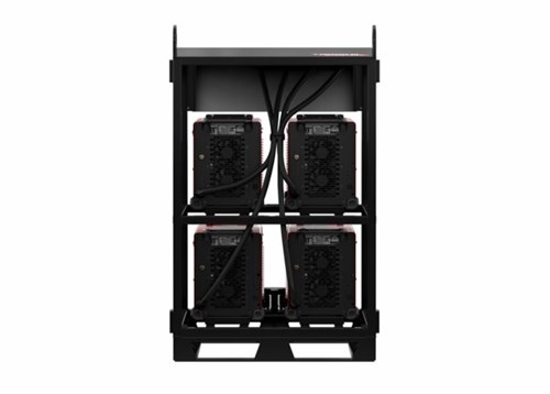 4-pack welding machine rack for industrial fabrication