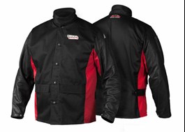 Lincoln Electric Shadow Grain Leather Sleeved Welding Jacket #K2987-M,-L,-XL,-XXL,-XXXL