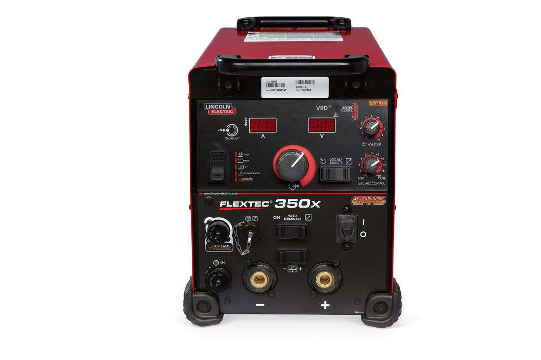 front view of the Lincoln Electric Flextec® 350X PowerConnect® (Twist Mate/Dinse) #K3443-2