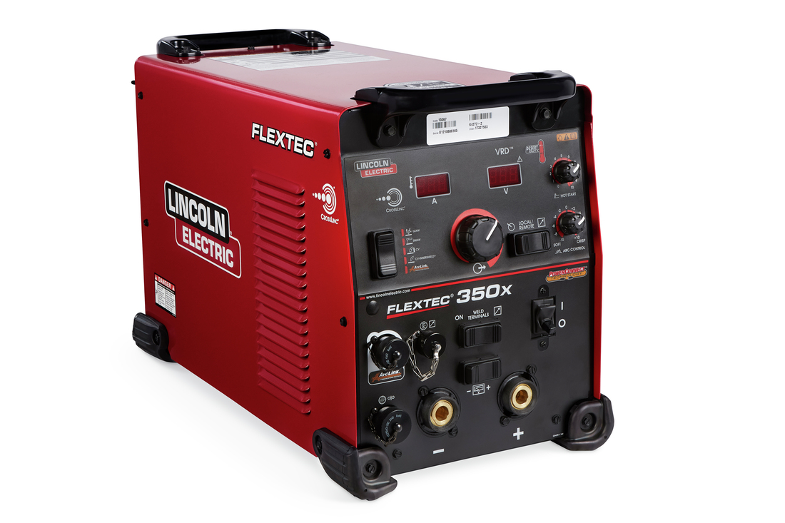 front right view of the Lincoln Electric Flextec® 350X PowerConnect® (Twist Mate/Dinse) #K3443-2