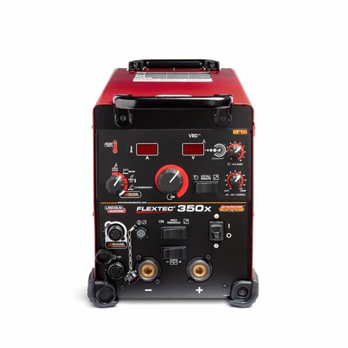front side view of the Lincoln Electric Flextec® 350X PowerConnect® (Twist Mate/Dinse) #K3443-1