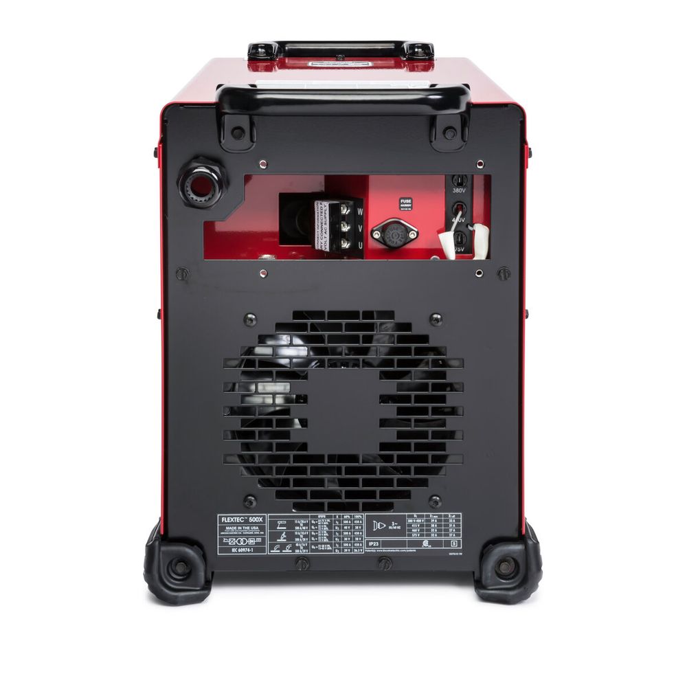 back of Lincoln Electric Flextec® 500X Multi-Process Welder #K3607-1