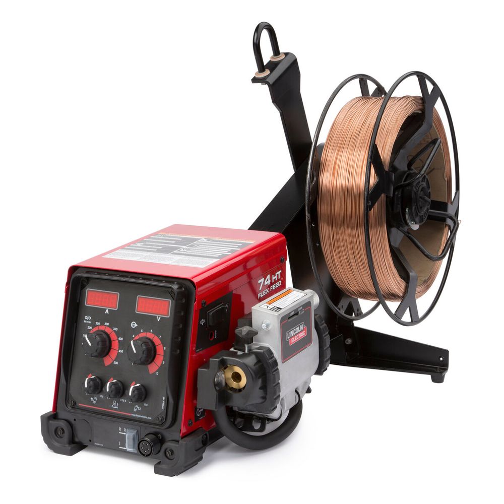 Lincoln Electric Flex Feed® 74 HT Bench Wire Feeder w/ Digital U/I & HD Wire Reel Stand #K3883-12