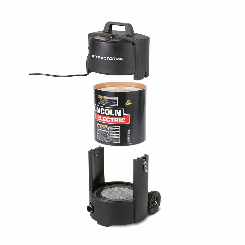 Compact and quiet K3972-3 fume extractor for confined spaces