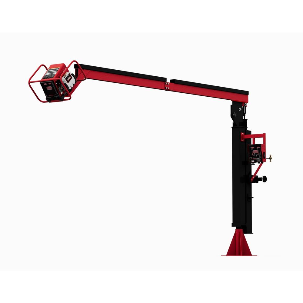 Power Feed 84 Ready-Pak with 12' swing arm for improved operator comfort