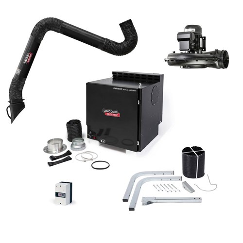 Lincoln Electric Prism® Wall Mount Mechanized Cleaning One Pak®, Single 10 ft. Arm, Arc Sensor #K4468-5