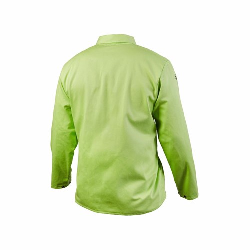 Button down cotton FR welding jacket for sale online