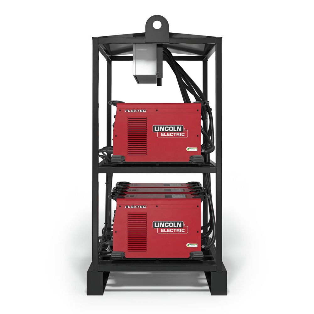 alternate side view of Lincoln Electric Flextec® 350X PowerConnect® 6-Pack Rack #K4727-1