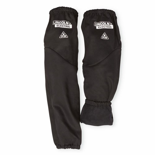 Black and white flame retardant welding protection sleeves