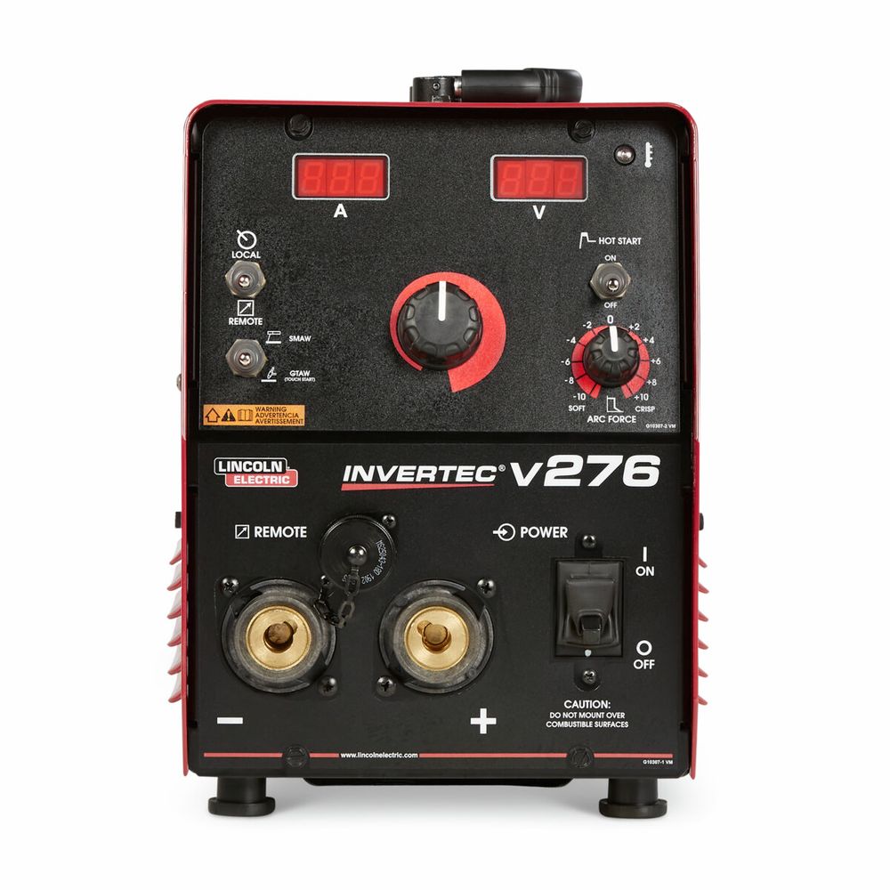 Lincoln Electric Invertec® V276 Weather-Resistant Stick/TIG Welder #K4868-2 - Front instrument panel