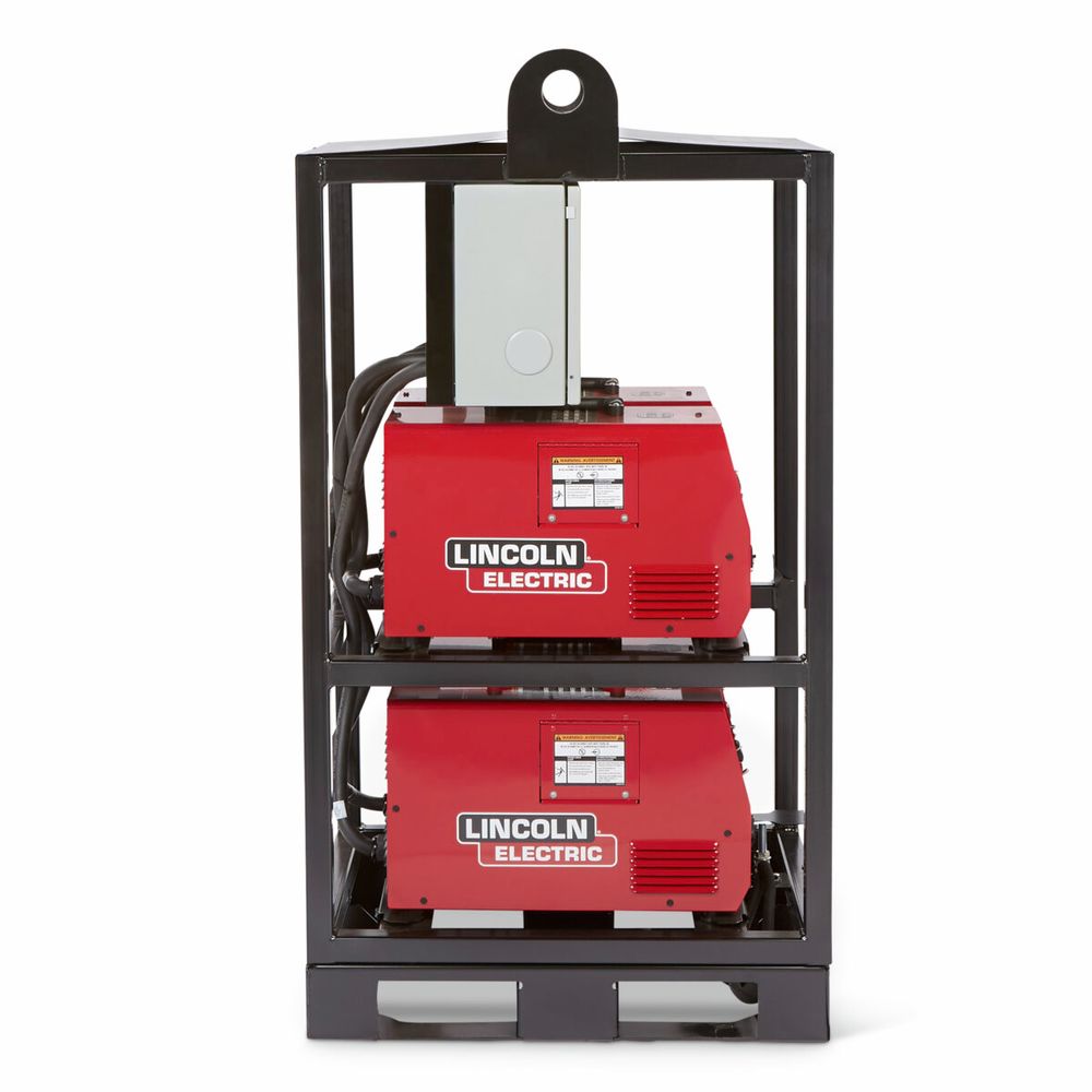 alternate side view of the Lincoln Electric Invertec® V276 4-Pack Rack #K4869-1