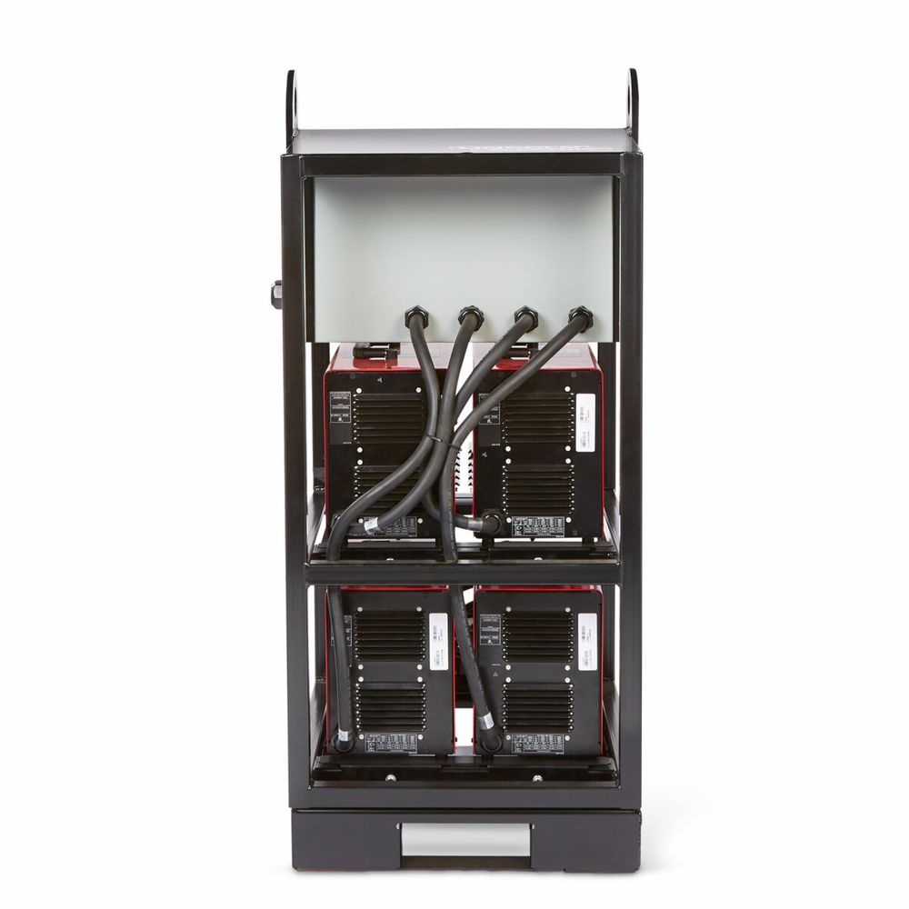 back side view of the Lincoln Electric Invertec® V276 4-Pack Rack #K4869-1
