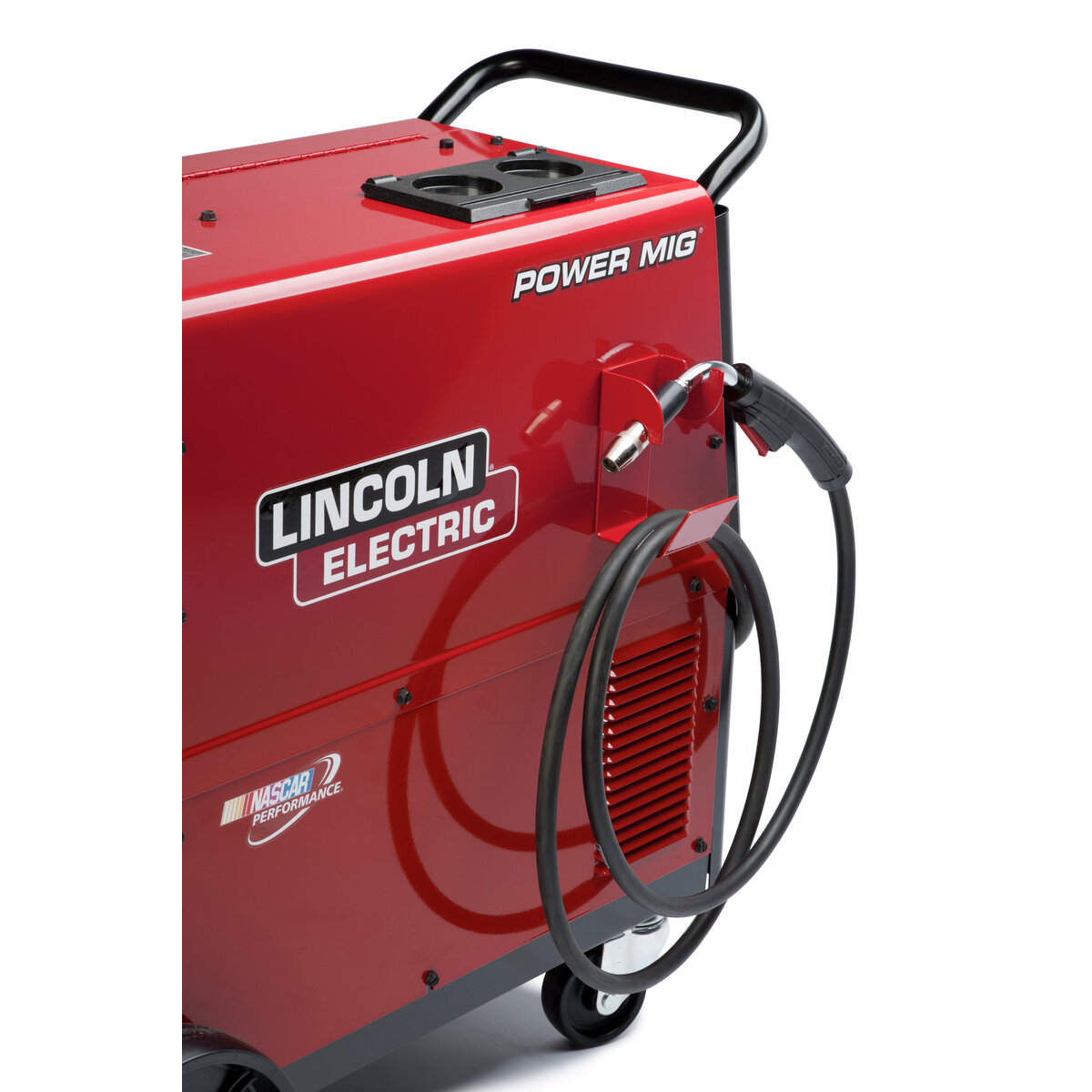 Lincoln Electric POWER MIG 256 side panel & torch holster