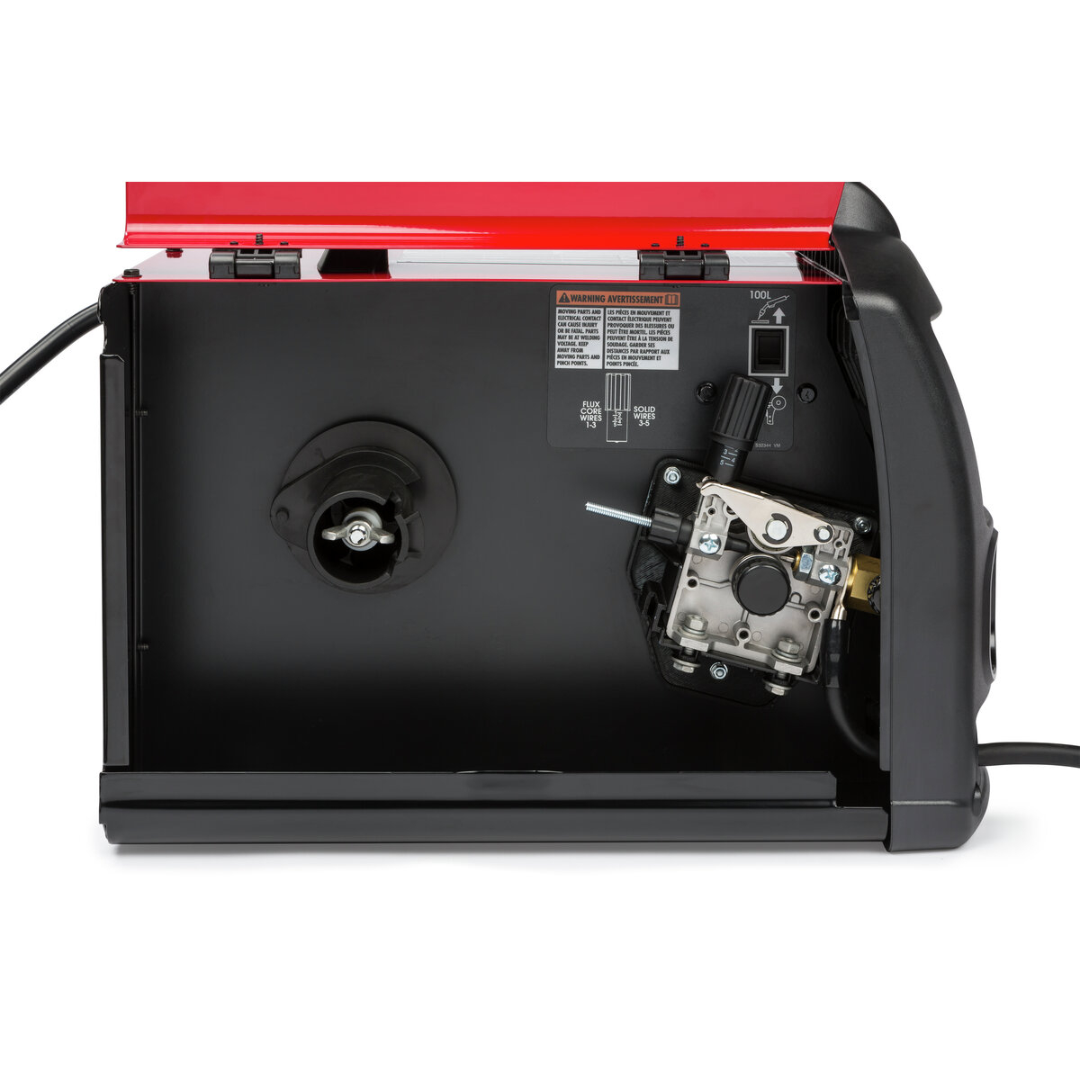 Lincoln Electric POWER MIG 140 MP Multi-Process Welder #K4498-1 internal drive roll & spool container