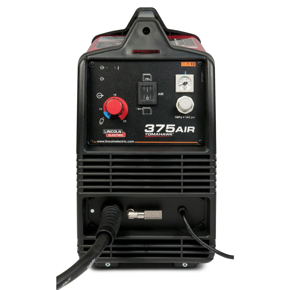 Lincoln Electric Tomahawk® 375 AIR Plasma Cutter with 10 ft (3.0 m) Hand Torch #K2806-1