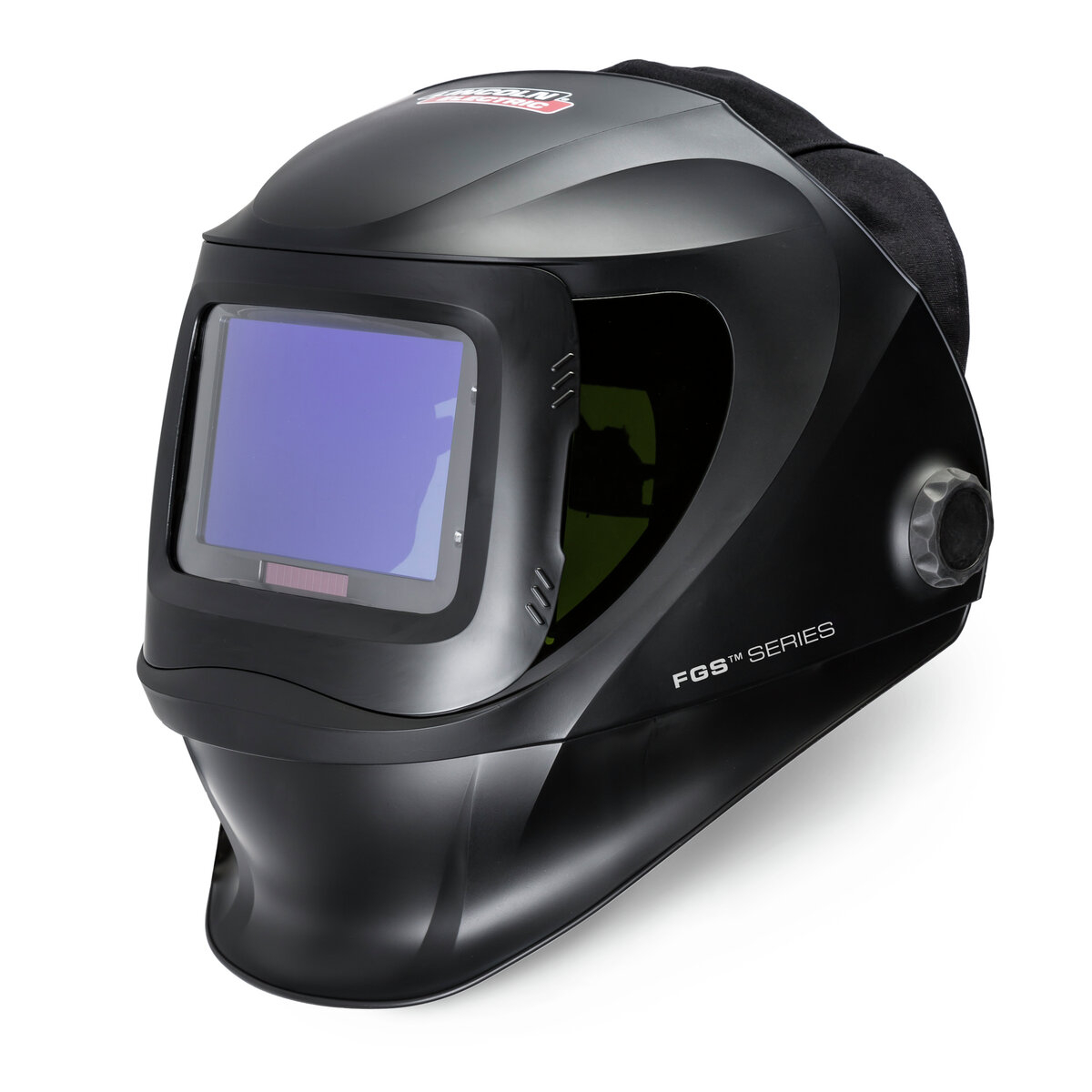 Lincoln welding helmet with integrated grind shield