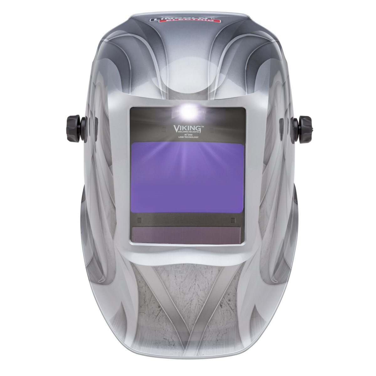 Welding helmet with built-in LED light