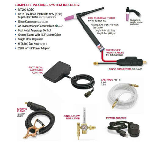 CK Worldwide MT200-AC/DC Tig Welding System #MT200-ACDC CK Worldwide MT200-AC/DC Tig Welding System #MT200-ACDC