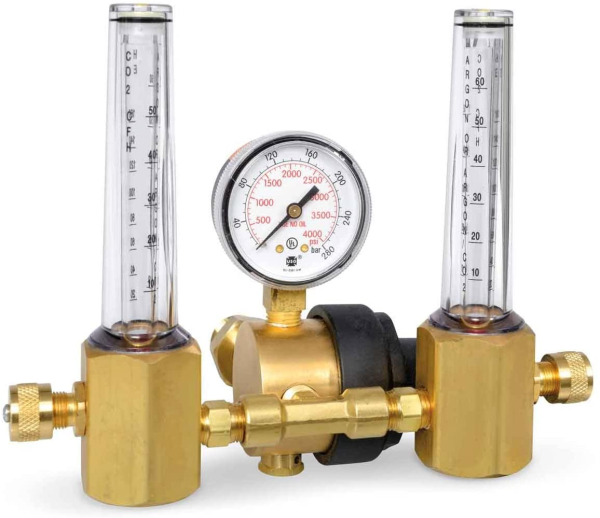 Miller - Smith Premium Dual Flowmeter Regulator