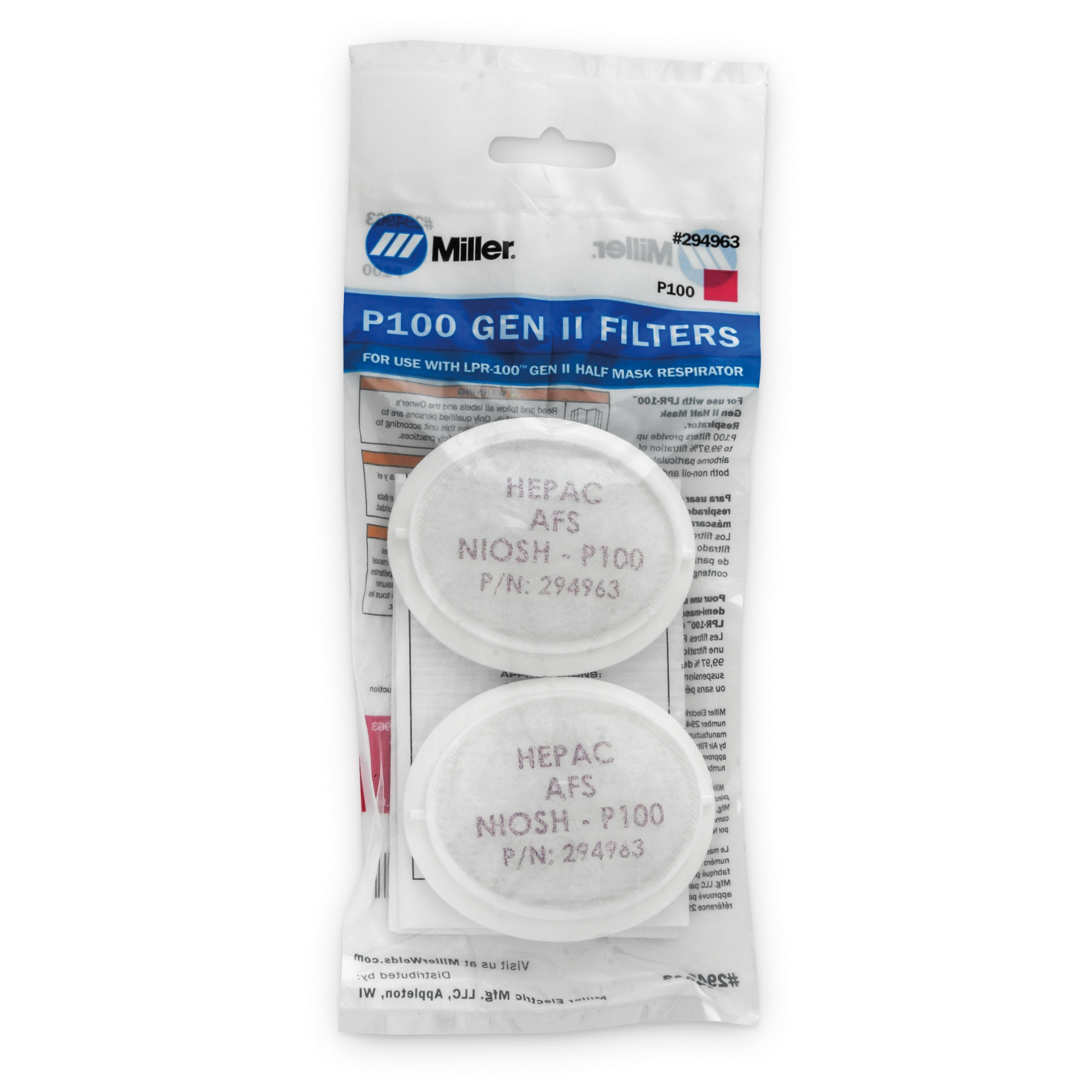 LPR-100 GEN II P100 Filters (Pair) #294963