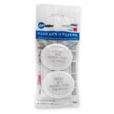 Miller P100 Filters for LPR-100™ Gen. II Respirators, Certified High-Efficiency Filtration #294963