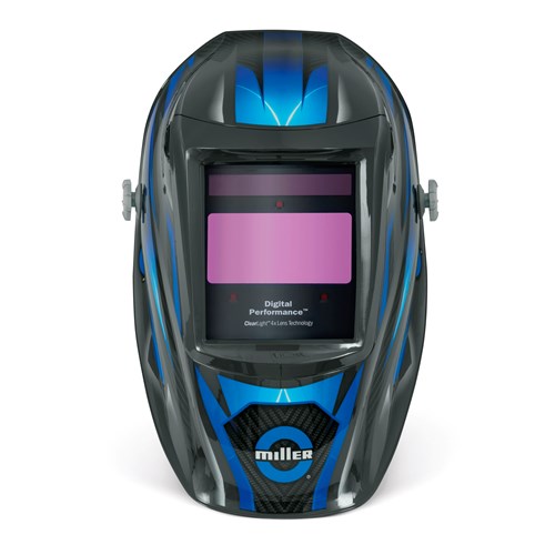 front side view of the Miller "Carbon Edge™" Digital Performance™ Series Auto-Darkening Welding Helmet - 299616
