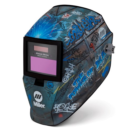 alternate view of the Miller Street Sparks™ Classic Series Auto-Darkening Welding Helmet - 299618