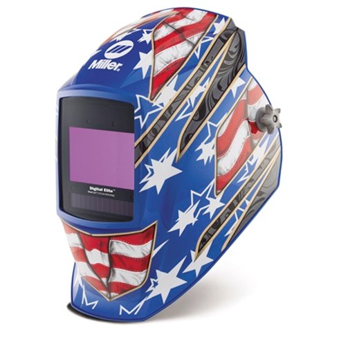 Miller Digital Elite welding helmet - Stars & Stripes design