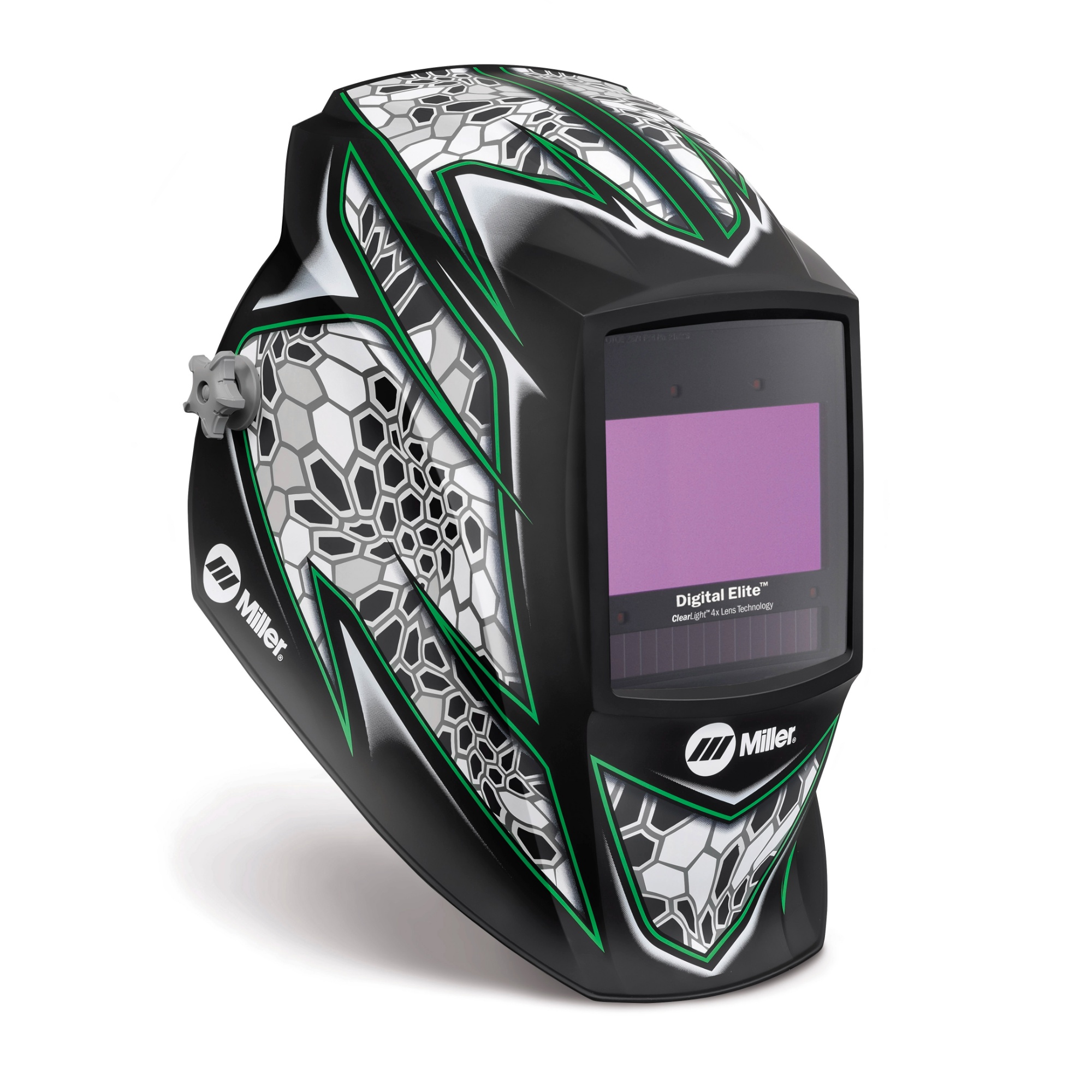 Cool Welding Helmet Design with Scale Pattern
