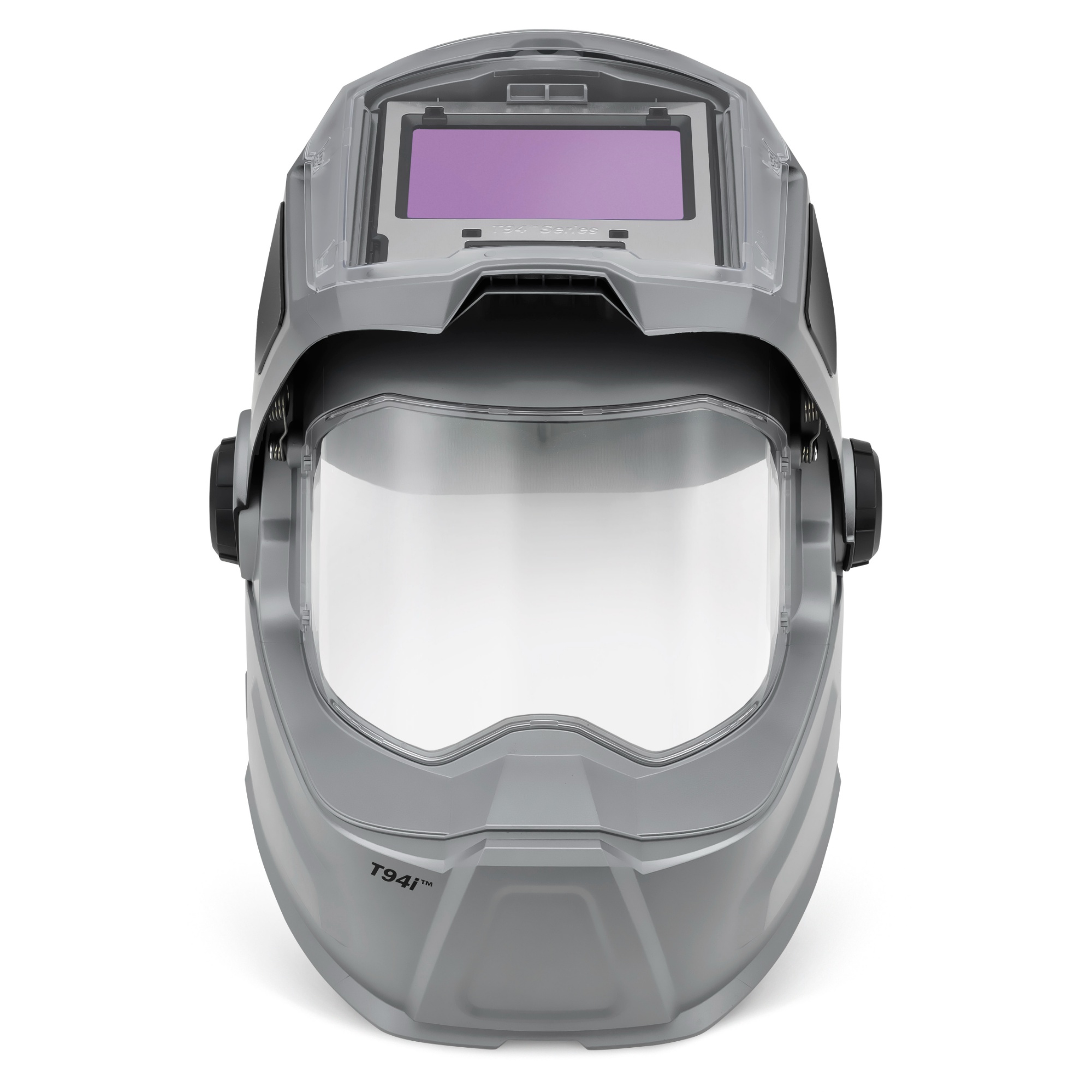 Welding helmet with flip up lens and grind shield