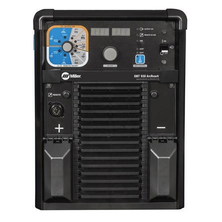 Versatile and High-Powered Miller XMT 650 ArcReach MIG Runner Package for Industrial Fabrication
