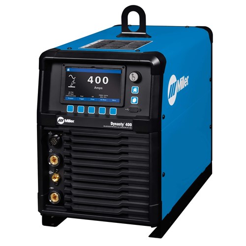 Miller Dynasty 400 951000002 - left side view, screen on