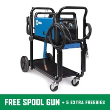Millermatic 211 Autoset + Cart Mig Welder #951603