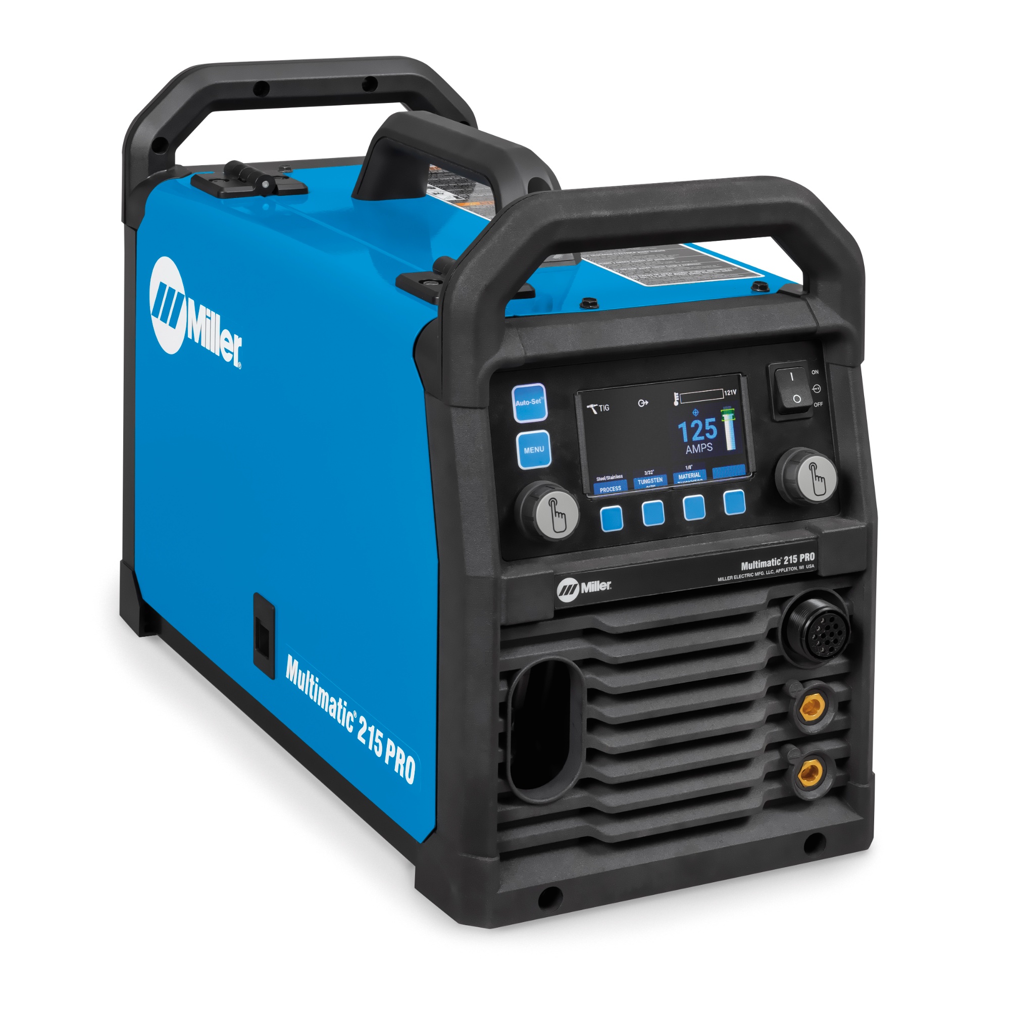 right side view of the Multimatic ® 215 PRO Multiprocess Welder w/ Running Gear Package, 951000074