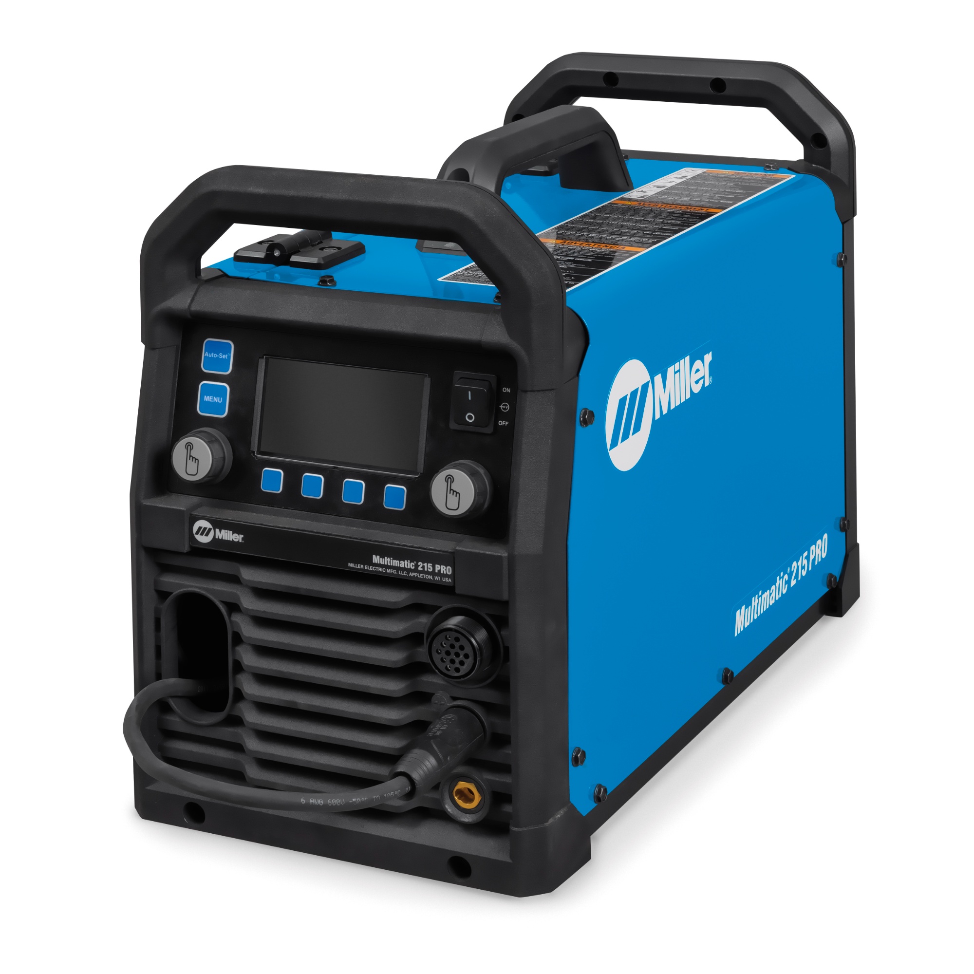 alternate side view of the Multimatic ® 215 PRO Multiprocess Welder w/ Running Gear Package, 951000074