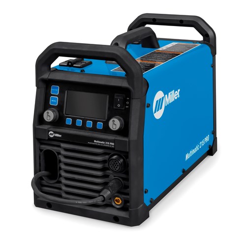 alternate side view of the Multimatic ® 215 PRO Multiprocess Welder w/ Running Gear Package, 951000074