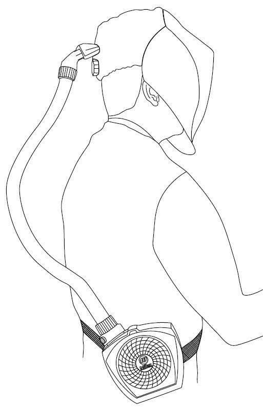 Miller Coolbelt Welding Helmet Displayed Miller Coolbelt Welding Helmet Displayed