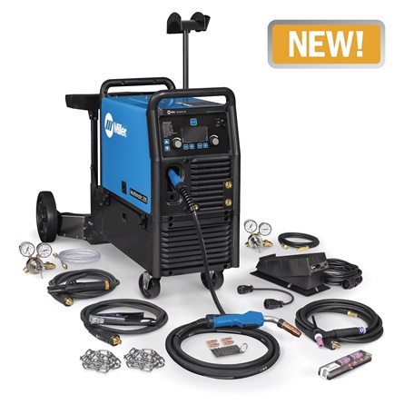 Miller Multimatic® 235 Multiprocess Welder w/ EZ-Latch™ Dual Cylinder Running Gear & TIG Kit - 951847