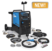 Miller Multimatic® 255 Multiprocess Welder w/ EZ-Latch™ Dual Cylinder Running Gear & TIG Kit