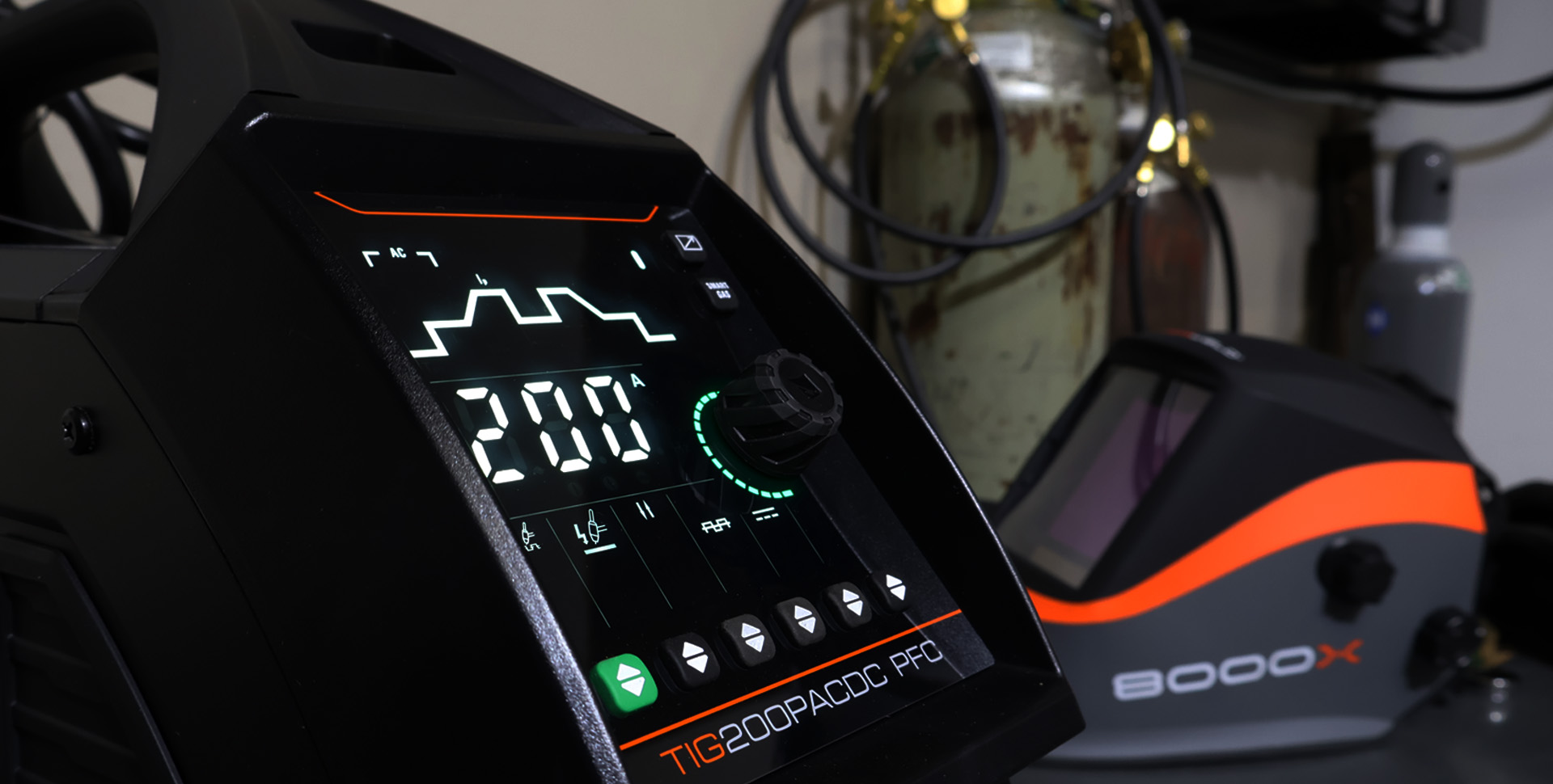 Razorweld RazorTig 200 AC/DC TIG/Stick Welder #JRW200PAC/DCdi interface