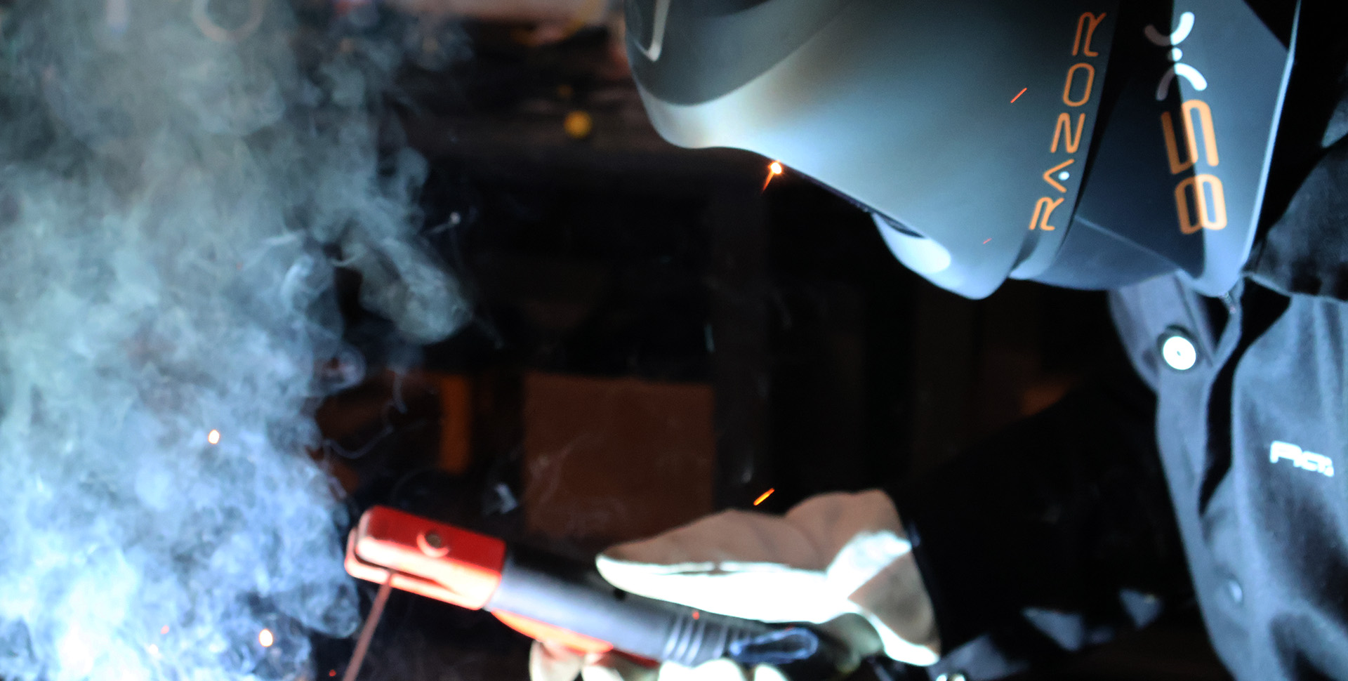 welder using the Razorweld RazorTig 200 AC/DC TIG/Stick Welder #JRW200PAC/DCdi