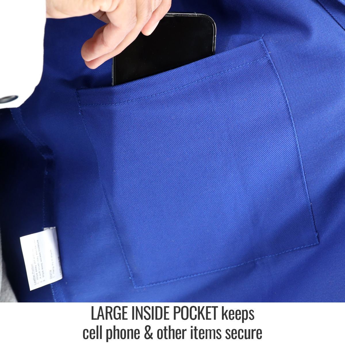 Revco Black Stallion Grain Goatskin & FR Cotton Hybrid Welding Jacket Inside Pocket