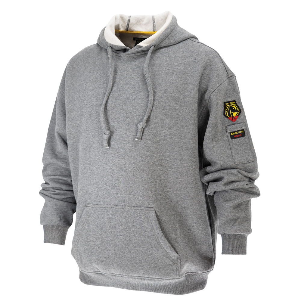 12oz AR/FR Cotton Pullover Hooded Welding Sweatshirt (Gray) #JF1340-GY