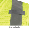 Revco Class 2 Polyester Safety Vest Mic Tab (Lime) #VS2020-LM