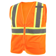 Revco Polyester Hi-Vis Safety Vest (Orange) #VS2022-OR