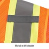 Revco Polyester Hi-Vis Safety Vest Mic Tab (Orange) #VS2022-OR