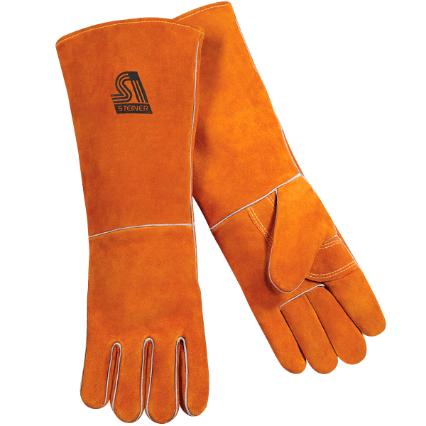 Standard Shoulder Split Cowhide Stick Welding Gloves #21923-L