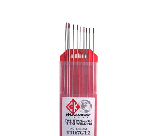 CK Tungsten 2% Thoriated (red) 10/PK #T1167GT2