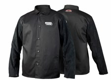 Lincoln Electric Traditional Split Leather-Sleeved Welding Jacket - Large #K3106-L